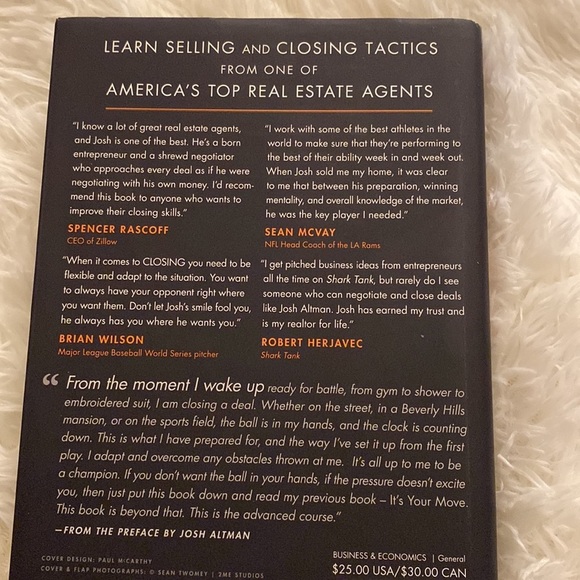 THE ALTMAN CLOSE JOSH ALTMAN Bravo’s Million Dollar Listing Hardback - Picture 3 of 3